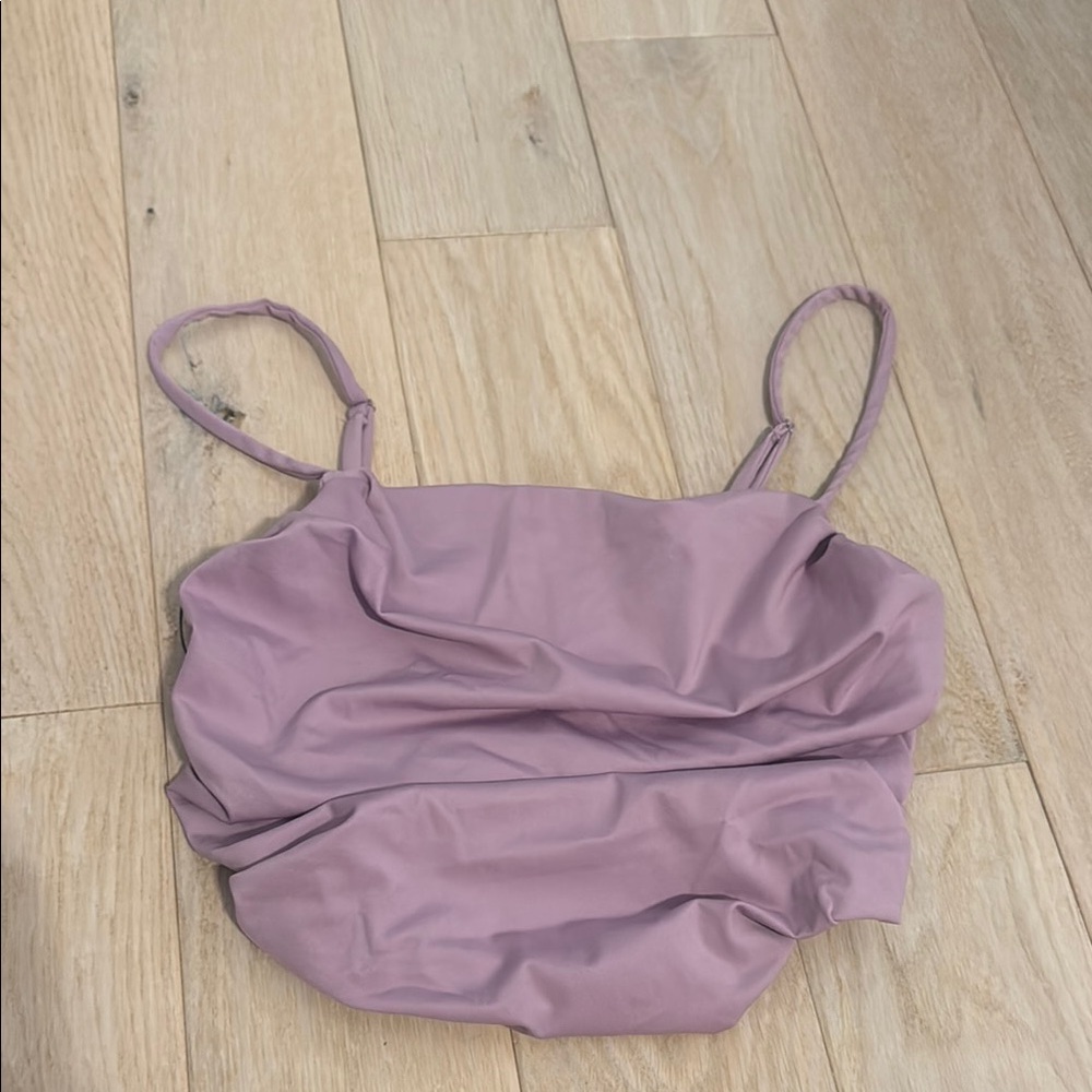 Forever 21 Lilac Ruched Strap Top